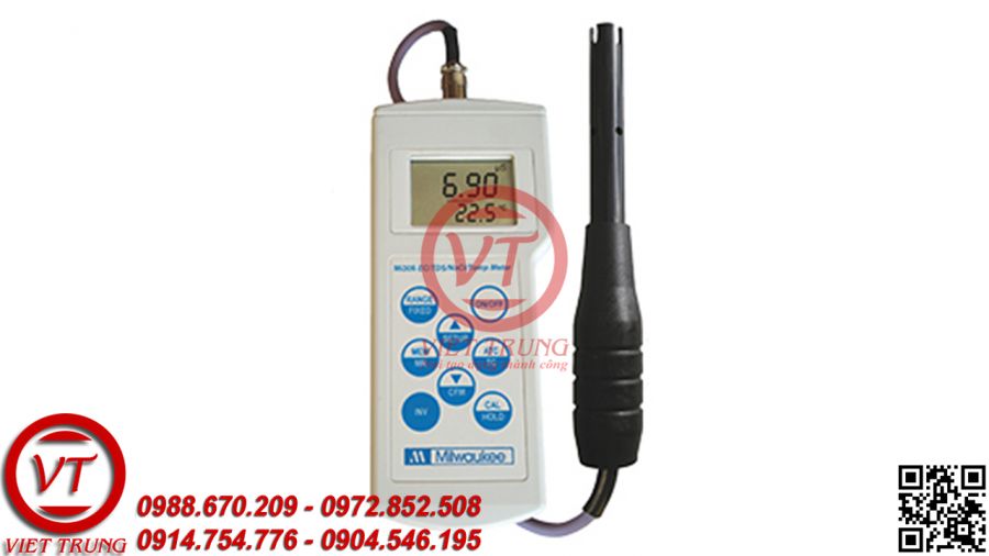 Máy đo EC/TDS/Độ mặn/Nhiệt độ cầm tay MILWAUKEE Mi306 (VT-MDDD11)