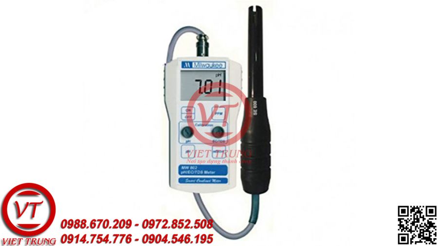 Máy đo pH/EC/TDS cầm tay MILWAUKEE MW802 (VT-MDDD13)