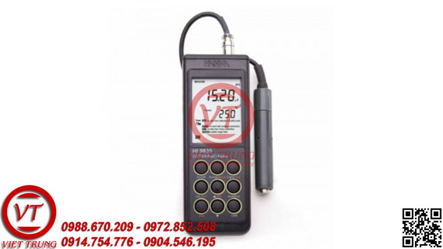Máy đo EC/TDS/Độ Mặn/Nhiệt Độ cầm tay HI9835 (VT-MDDCT30)