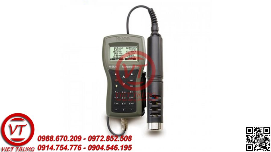 Máy đo pH/ISE/EC/DO/Độ đục Hanna HI9829 (VT-MDDCT34)