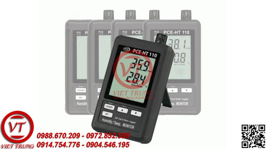 Máy đo nhiệt độ/độ ẩm có lưu dữ liệu PCE-HT 110 (VT-MDNDDA26)