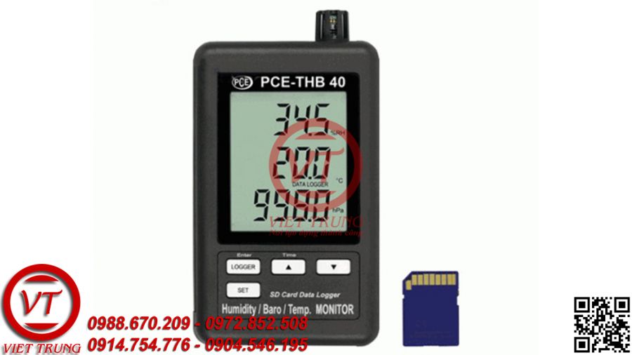 Máy đo nhiệt độ, độ ẩm, áp suất PCE-THB 40 (VT-MDNDDA27)