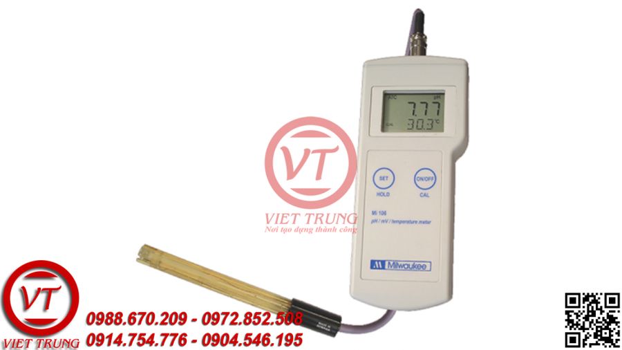 Máy đo pH/mV/nhiệt độ cầm tay Milwaukee MI106 (VT-PHCT14)