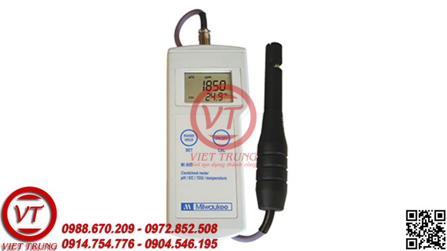 Máy đo pH/EC/TDS/Nhiệt độ cầm tay MILWAUKEE Mi805 (VT-PHCT18)