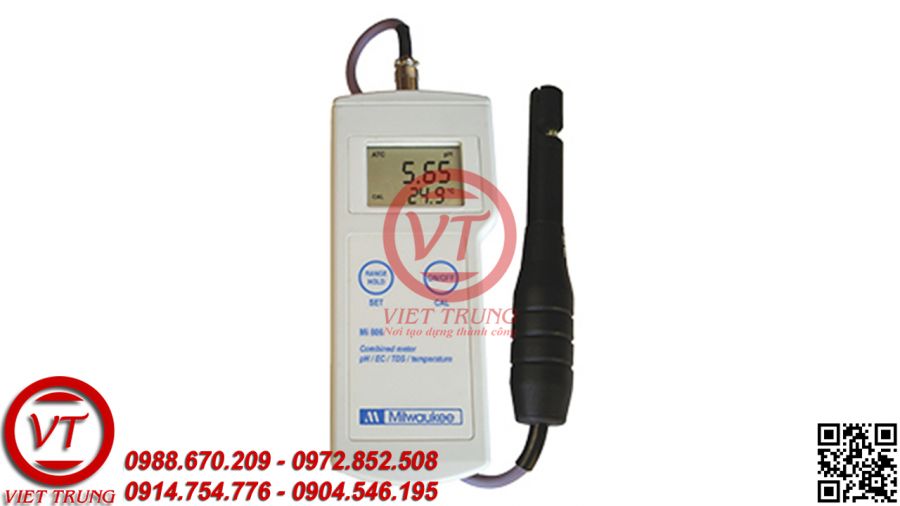 Máy đo pH/EC/TDS/Nhiệt độ cầm tay MILWAUKEE Mi806 (VT-PHCT19)
