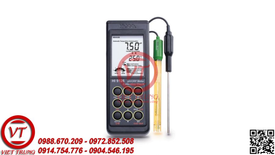 Máy đo pH/ORP cầm tay với CAL Check™ HI9126 (VT-PHCT51)