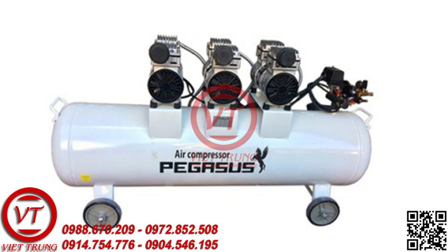 Máy nén khí giảm âm không dầu Pegasus TM-OF750x3-120L(VT-MNK124)