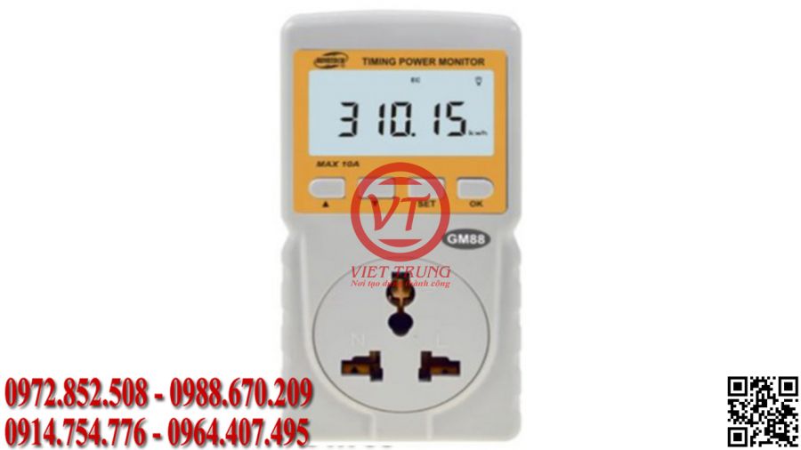 Ổ cắm đo điện năng tiêu thụ GM88 (VT-MDDN08)