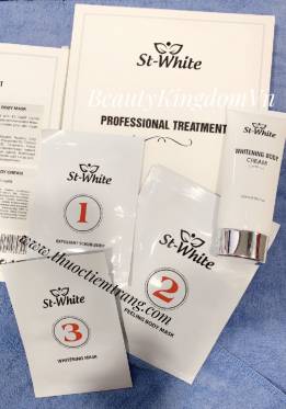 Bộ tắm trắng St-White Professional Treatment USA (tặng kèm kem dưỡng trắng body 120ml)