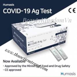 Humasis Covid-19 Ag Test Bộ que test xét nghiệm covid-19 gồm 25 set (Hàn Quốc)