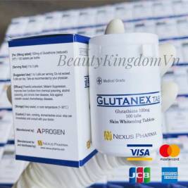 Glutanex Tab Skin Whitening Tablets Viên uống thải độc tố, trắng sáng và tăng cường chức năng gan