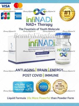 infiNADi NADh Liệu trình NAD+ chống lão hoá, trẻ hoá tế bào 100mg