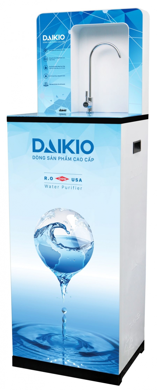 Máy lọc nước RO Daikio DKW-00008A 4 thô 8 cấp lọc