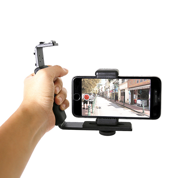 Tay cầm L-Shape quay Video cho máy ảnh và điện thoại