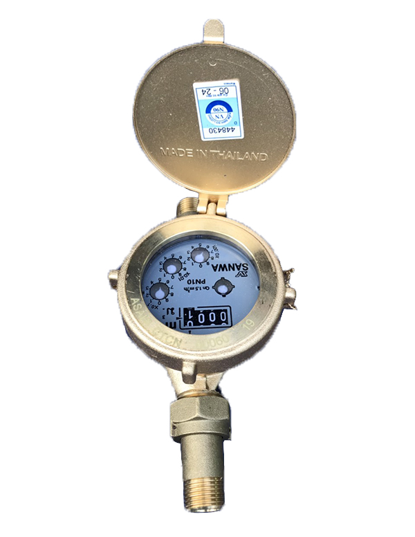 Đồng hồ nước Sanwa Thái Lan ren 21mm (DN15)