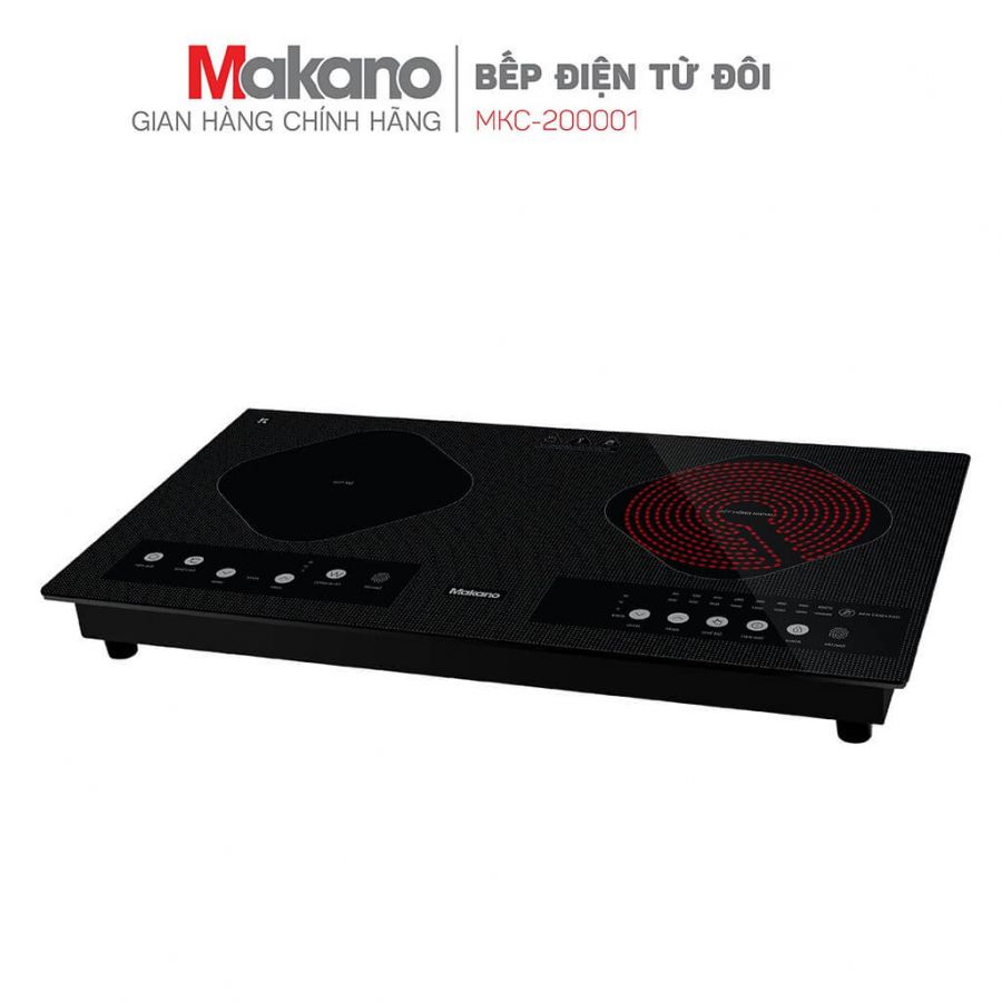 Bếp từ kết hợp bếp hồng ngoại Makano MKC-200001 - hàng chính hãng