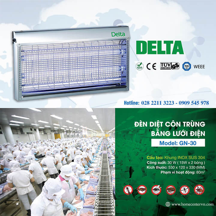 GN30 - Đèn diệt côn trùng Delta GN30