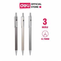 Bút chì bấm 0.7mm, thân kim loại cao cấp Deli E6491