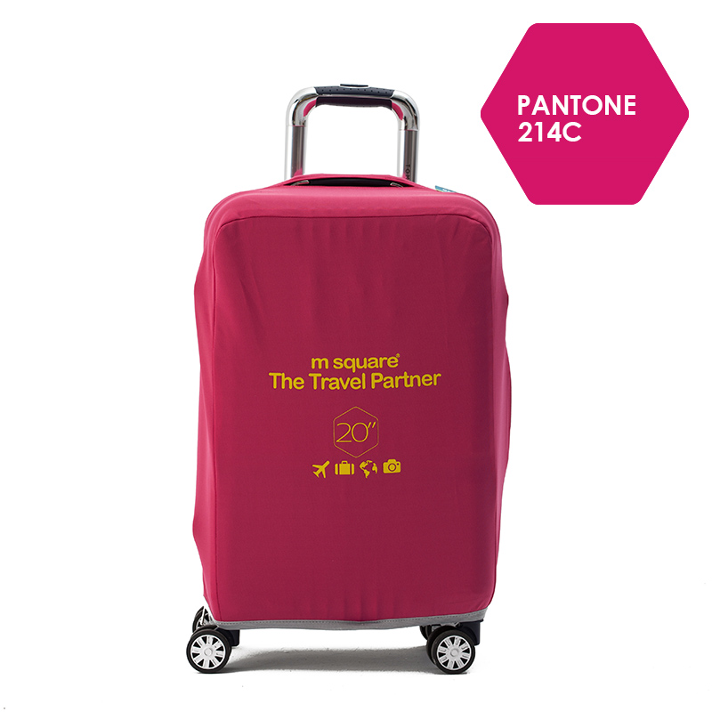 Túi bọc vali Msquare co dãn hồng Pink