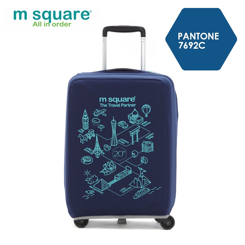 Túi bảo vệ vali Msquare M0584 20' 24' 28' xanh