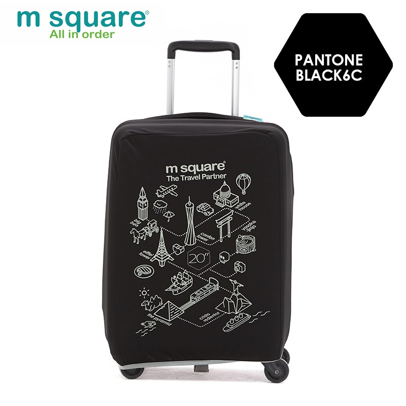 Túi bảo vệ vali Msquare M0584 20' 24' 28' đen