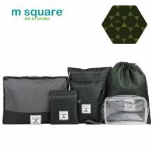 Set 6 túi đựng đồ du lịch Msquare Xanh rêu
