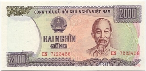 Vietnam 2000 Dong 1987