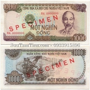 1000 Dong 1987 SPECIMEN