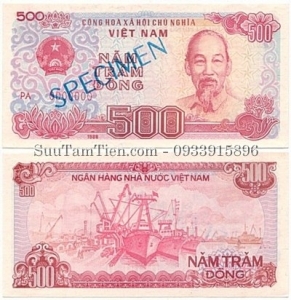 Việt Nam 500 Dong 1988 SPECIMEN