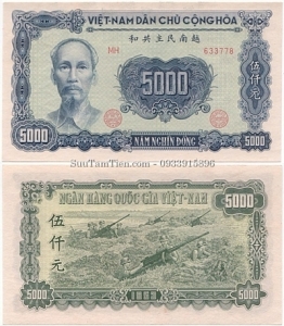 VIỆT NAM 5000 ĐỒNG 1953