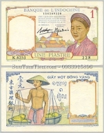 French Indochina 1 đồng vàng Piastre 1936