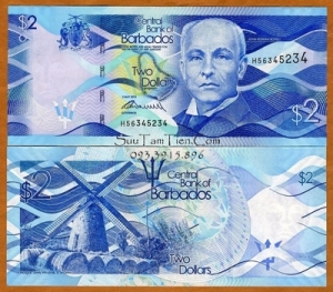 Barbados, $2, 2013, P-New, UNC