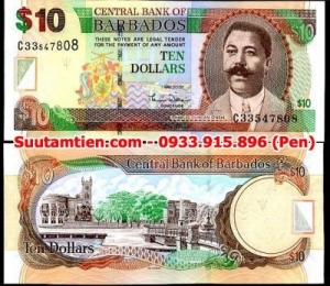 Barbados 10 Dollar 2007