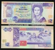 Belize 2 Dollar 1990