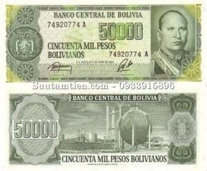 Bolivia 50000 Bolivianos 1984