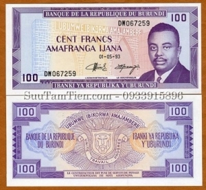 Burundi 100 Francs 1979