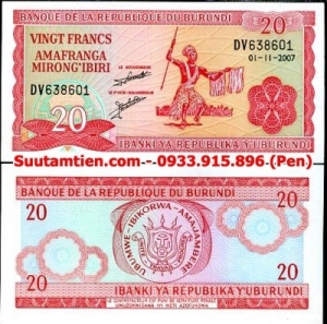 Burundi 20 Francs 2003