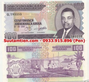 Burundi 100 Francs 2001