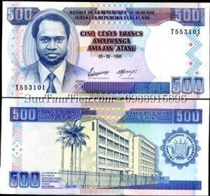 Burundi 500 Francs 1995