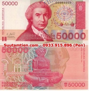 Croatia 50.000 Dinara 1993