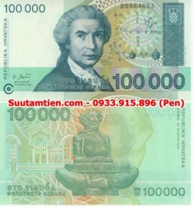 Croatia 100.000 Dinara 1993