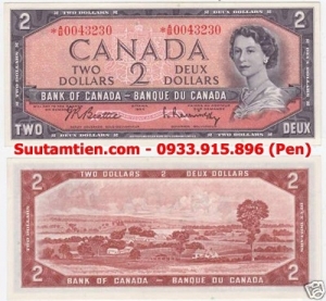 Canada 2 dollar 1954