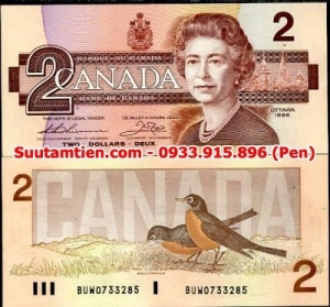 Canada 2 dollar 1986