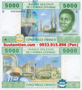 Central African States 5000 Francs 2002 UNC