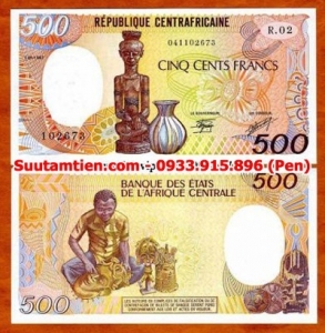 Central African Republic 500 Francs 1987