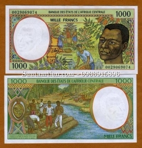 Central African 1000 francs 1999