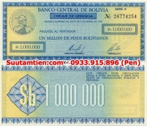 Chile 1000000 Pesos 1985