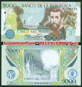 Colombia 5000 Pesos 2008