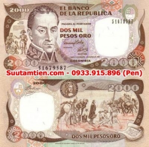 Colombia 2000 Pesos 1992