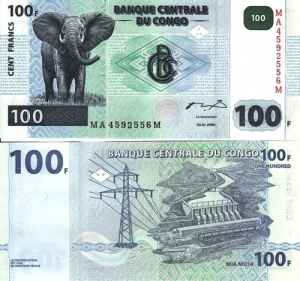 Congo 10 Francs 2007 UNC